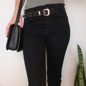 Agolde High-Waisted Black Skinny Jeans